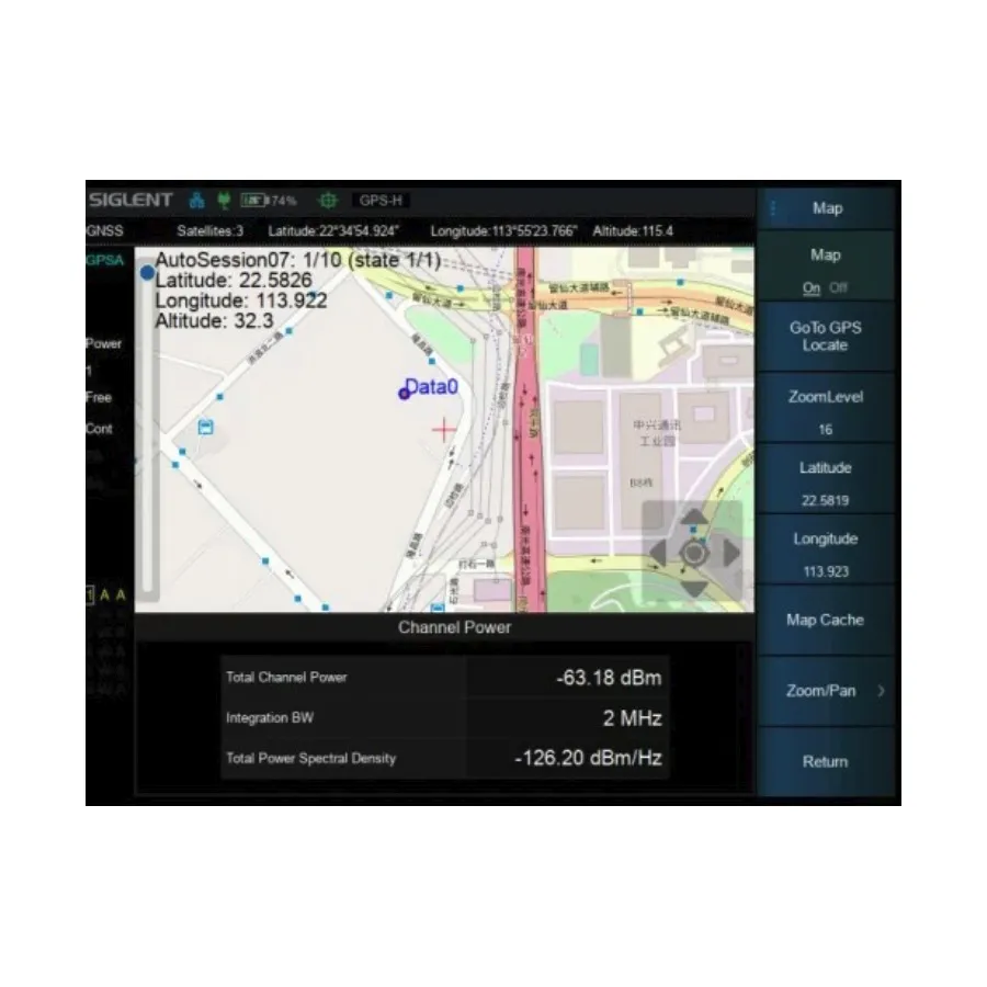 Opcja Mapy Siglent SHA860-MAP Wewnątrz/Na Zewnątrz