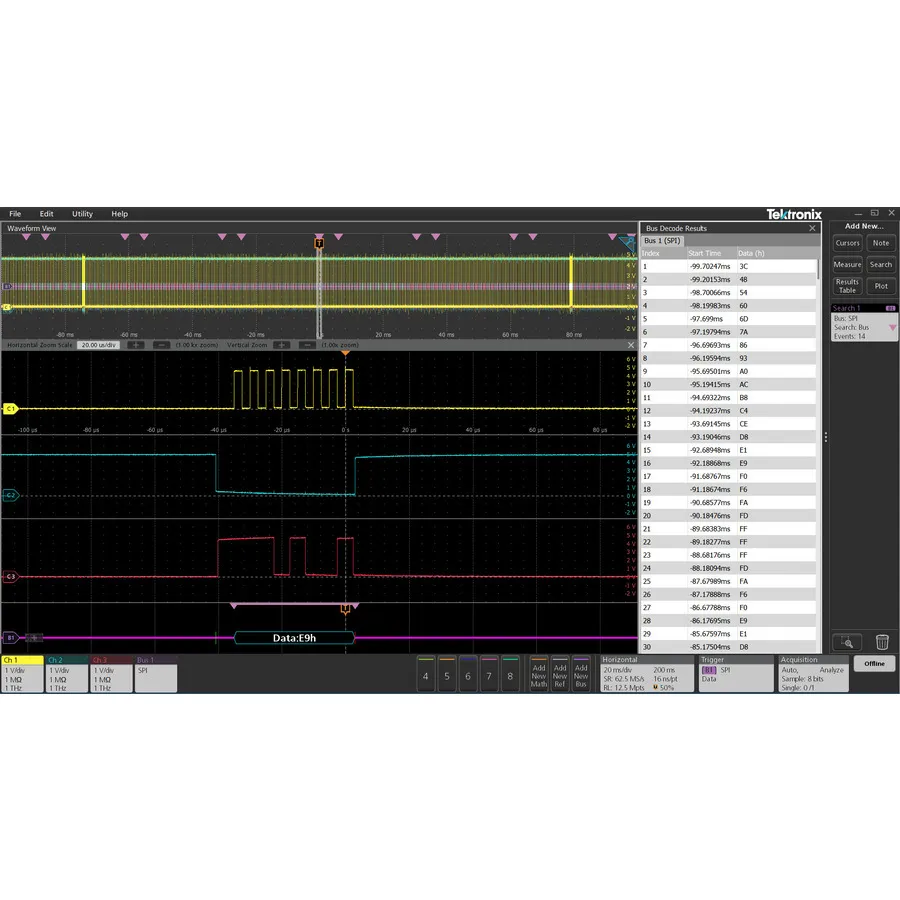 Licencja oprogramowania Pro Serial Decode Tektronix TEKSCOPE-PRO-SR