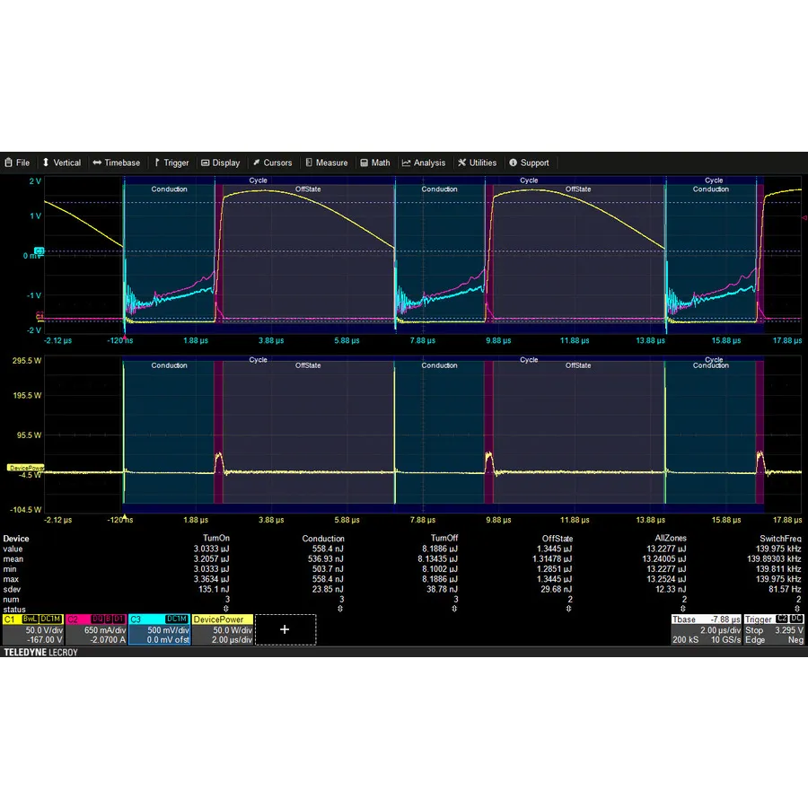 Opcja analizy zasilania Teledyne LeCroy WS4KHD-PWR