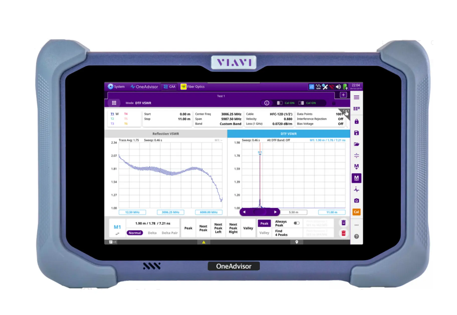 Analizator kabli i anten Viavi OneAdvisor-800