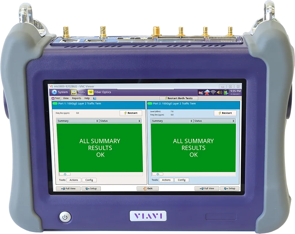 Przenośny tester sieci Viavi TB/MTS-5800-100G 100G